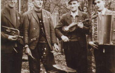 Niemcy, miejscowość Welsleben, rok 1945 po wyzwoleniu. J&oacute;zef Szpotański 2. z prawej. Z archiwum Zuzanny Szpotańskiej - Czyżo
