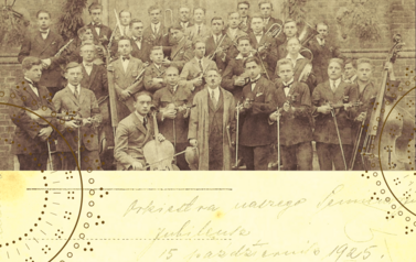 Podpis: Orkiestra Seminarjum, Jubileusz 15 października 1925 r. Z archiwum Andrzeja Maniaka