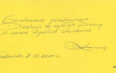 Korespondencja od prof. Lewy. 