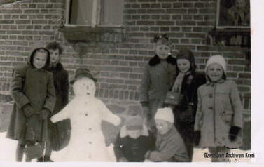 Polna 8, Zima ok. 1961 r. Z archiwum Anki Orczykowskiej 