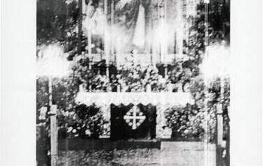 Ołtarz kościoła ewangelickiego. Nadesłał Roman Tadych 