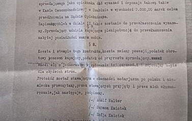 Odpis aktu notarialnego str. 2. Z archiwum rodzinnego