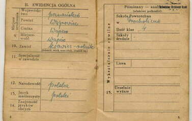Książeczka wojskowa Kazimierza Budzińskiego