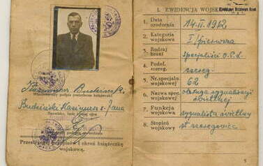 Książeczka wojskowa Kazimierza Budzińskiego