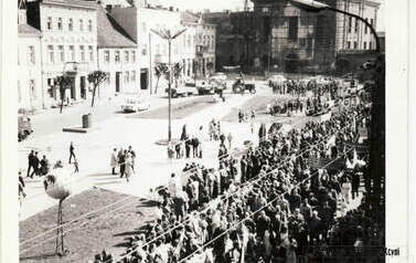 Poch&oacute;d, lata 60. Fot. Bronisław Makarewicz 