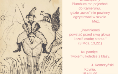 Sztambuch Leo Schellnera, str. 2 wraz z tłumaczeniem 