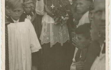 Prymas Wyszyński w Kcyni, 1962 r. Z archiwum Anny Oratowskiej 