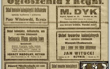 Reklamy prasowe. Nadesłał Roman Tadych 