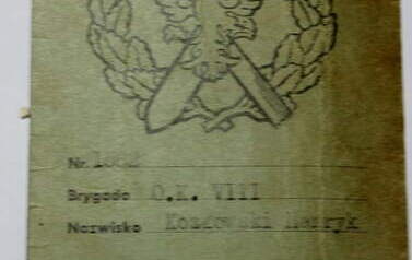 Legitymacja Polskiej Armii Ludowej - Henryk Kozłowski.