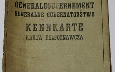 Kennkarta Henryka Kozłowskiego. Okładka.