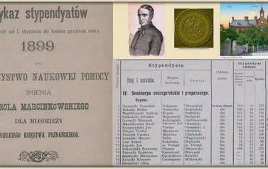 Wykaz stypendyst&oacute;w Towarzystwa Naukowej Pomocy. Nadesłał Roman Tadych 