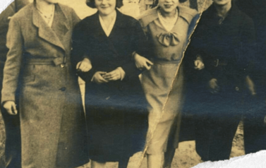 Kobiety koleżanki. Na przechadzce w parku w Gołańczy, 1.07.1934 r. Z archiwum Anny Oratowskiej