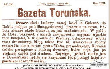 Kolej z Gniezna. Nadesłał Roman Tadych 