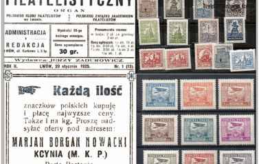 Filatelista z Kcyni. Nadesłał Roman Tadych