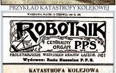 Katastrofa kolejowa. Nadesłał Roman Tadych 