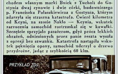 Wypadek samochodowy. Nadesłał Roman Tadych 