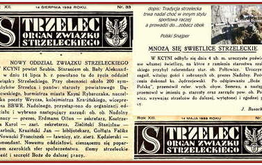 Związek strzelecki. Nadesłał Roman Tadych 