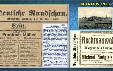 Kcynia w 1928 r. - handel i prawnik. Nadesłał Roman Tadych 