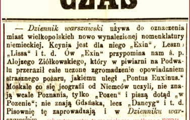 Niemiecka nazwa Kcyni. Nadesłał Roman Tadych 