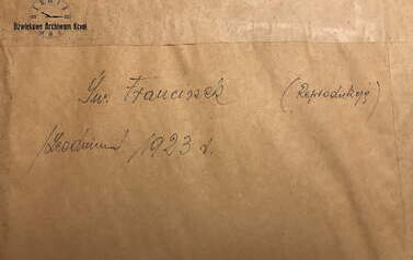 Św. Franciszek 1923 (tył). Z archiwum rodzinnego