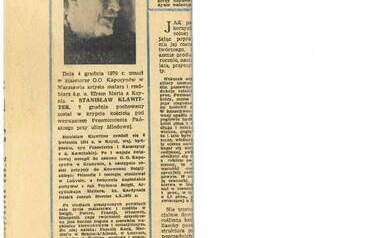 Słowo Powszechne nr 304 z grudnia 1970 r. Z archiwum rodziny 