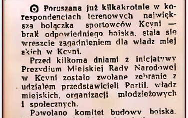 Brak boiska w Kcyni. Nadesłał Roman Tadych 