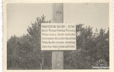 Miejsce zbrodni niemieckich - nie ustalono dokładnej lokalizacji. Z archiwum rodziny Majewskich 
