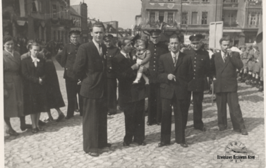 Poch&oacute;d pierwszomajowy, Kcynia, lata 50. XX w. Z archiwum Tadeusza Zielińskiego