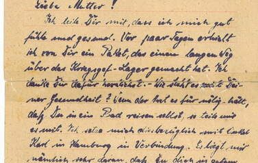 List Henryka z Sachsenhausen-Oranienburg do matki Anny, 14.03.1943 r. Z archiwum Wojciecha Niedźwiedzińskiego 