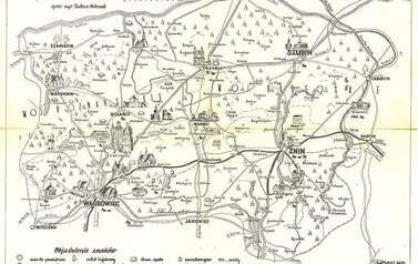 Mapa Pałuk. Oprac. mgr Tadeusz Mleczak. Z archiwum Elżbiety Buysers-Nowickiej