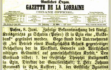 Bank Ludowy 1873 r. Nadesłał Roman Tadych 
