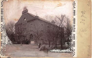 Synagoga w Kcyni. Poczt&oacute;wka z kolekcji Zbigniewa Prusaka