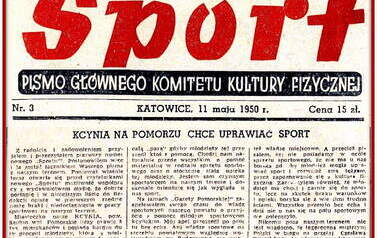 Kcynia chce uprawiać sport, 1950 r. Nadesłał Roman Tadych 