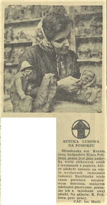 O Klarze Prillowej. Gazeta Krakowska, 10 sierpnia 1954 r. Nadesłał Tomasz Kmiotek