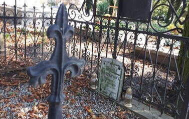 Mogiła Ludwika Knapkiewicza, burmistrza Kcyni, 2019 r. Fot. Justyna Makarewicz 
