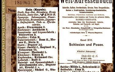 Adressenbuch. Nadesłał Roman Tadych  