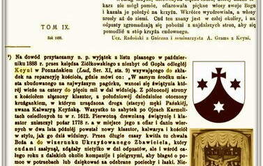 Krucyfiks w Grocholinie. Nadesłał Roman Tadych 