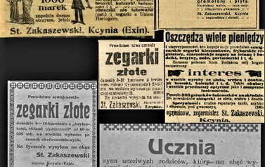 Anonse i reklamy St. Zakaszewskiego. Nadesłał Tomasz Kmiotek