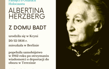 Albertina Herzberg z d. Badt. Źr&oacute;dło: www.yadvashem.org