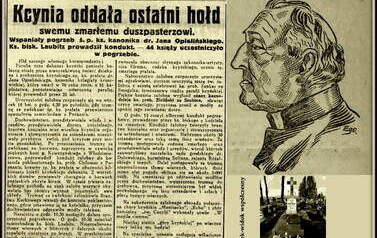 Pogrzeb ks. Opielińskiego. Nadesłał Roman Tadych 