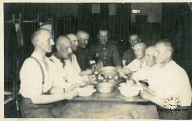 Antoni Przesławski w wojsku (raczej na robotach w Niemczech). Z archiwum Laury Gieczewskiej