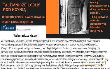 Tajemnicze lochy cz. 4. Nadesłał T. Kmiotek