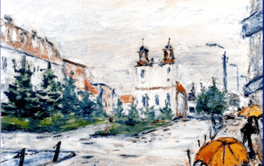 Rynek w Kcyni. Autor: Andrzej Łuczak, data nieznana. Źr&oacute;dło: www.woochuck.flog.pl