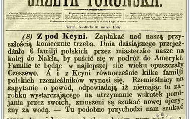 Artykuł na temat masowej emigracji zarobkowej. Nadesłał Roman Tadych 