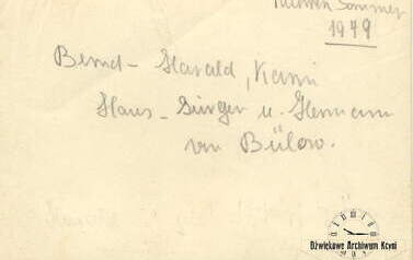 Rewers fotografii - dzieci. Z archiwum Marii Deresz 