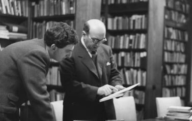 Cezar C. Aronsfeld (z prawej). Z archiwum AJR Journal