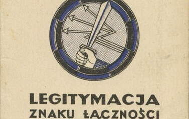 Legitymacja Znaku Łączności. Z archiwum Władysława Rudaś 