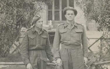 Pamiątka z Rzymu, 2.04.1945 r. Z archiwum Władysława Rudaś