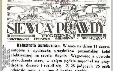 Katastrofa autobusowa pod Kcynią. Nadesłał Roman Tadych 