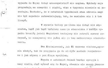 Listy prof. Jana Czochralskiego do rodziny. Z archiwum SP w Kcyni 